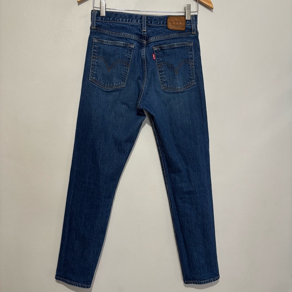 Levi’s High Rise Wedgie Skinny Jeans Premium Blue Size 27 - Picture 6 of 10